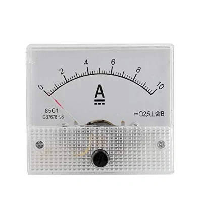 Image de VBESTLIFE Ampèremètre et Voltmètre analogique de Tension, Actuel du Courant 85C1 CC(Ampèremètre 10A)