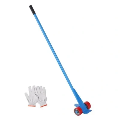 Image de VEVOR Koevoeten met wielen 152,4 cm palletbreker 4 ton laadvermogen Q235 koolstofstaal sloop en koevoet lattenlift incl. handschoenen