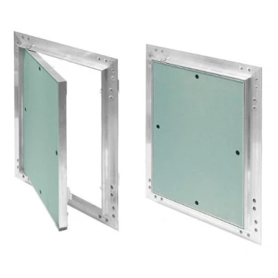 Image de Trappe de révision Vert 500 x 600 mm en placo/carton plâtre 12,5 KRAL22 Avec cadre aluminium révision, entretien, nettoyage Convient pour locaux humides