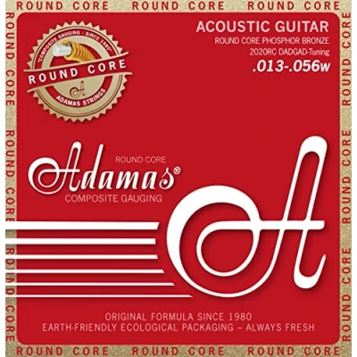 Image de Adamas Akustik Gitarren Saiten Historic Reissue Phosphor Bronze Round Core Satz DADGAD Tuning 2020RC