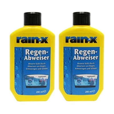 Image de Rain X Lot de 2 bouteilles Nettoyant hydrophobe vitres véhicule 200 ml Pare pluie