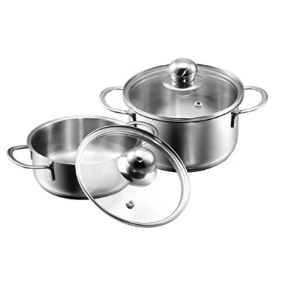 Image de KOPF Mini set de casseroles Parvus (acier inoxydable, 2 pièces, 14 + cm, avec couvercle en verre, induction)