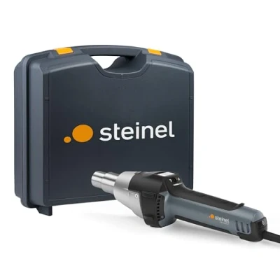 Image de Steinel HG 2620 E Pistolet à air chaud en mallette, décapeur thermique, professionnel, câble de 3 m, écran LCD, 700C500 l/min, 2300 W, 220 V