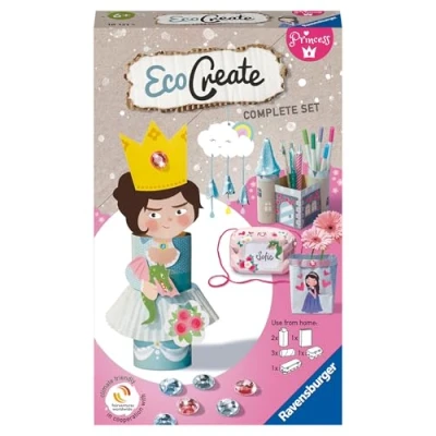 Image de Ravensburger EcoCreate Eco responsable Recyclage Jouets Fabrication objets Thème Princesses Loisir créatif Activité détente et créative Dès 6 ans 18131 Version française