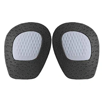 Image de Kaps Cody Black, Demi Semelles IntériEUes pour Chaussures, Coussinet de Soutien la Plante des Pieds en Latex et Cuir Naturel Véritable, Empêche les Glisser, Unisexe, Taille Unique, Noir