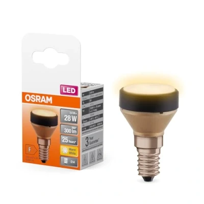 Image de OSRAM Flat Lamp, lampe LED ultra compacte et plate avec culot E14, remplace les ampoules traditionnelles de 28W, blanc chaud (2700K), économique une consommation 3.5W, non dimmable, pack 6