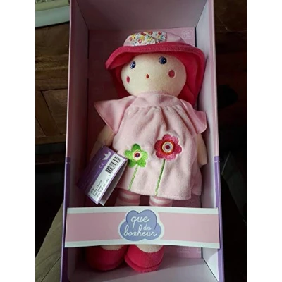 Image de QUE DU BONHEUR 156308 Ma Premiere Poupee Lilou Rose +/ 32 CM