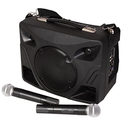 Image de IBIZA SOUND PORT85VHF BT Système de sonorisation portable rechargeable avec lecteur USB/MP3/sd, 2 micros vhf &amp; bluetooth
