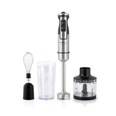Image de Mixeur plongeant ORBEGOZO BT 2760 avec poignée ergonomique, interrupteur soft touch, sélecteur de vitesse éclairage, deux
