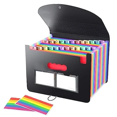 Image de KEWUZY Trieur A4, Rangement Papier Administratif, Range Document, Extensible A4 Document avec Couvercle, 26 Compartiments, Dossiers de Fichiers Accordéon Organiseur