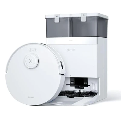 Image de ECOVACS DEEBOT T30C Pro Omni GEN 2 Robot aspirateur avec Fonction essuyage, Puissance d&#039;aspiration 15400 Pa, vidange Automatique, séchage à l&#039;air Chaud, autonomie de 200 Min, idéal pour Les Poils