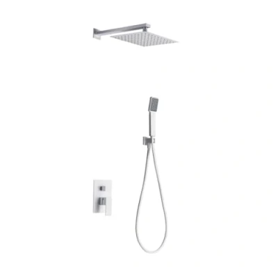 Image de IMEX GPE006/BL DUBLIN Grifo Monomando Conjunto de Ducha Telescópico Empotrado Blanco Mate
