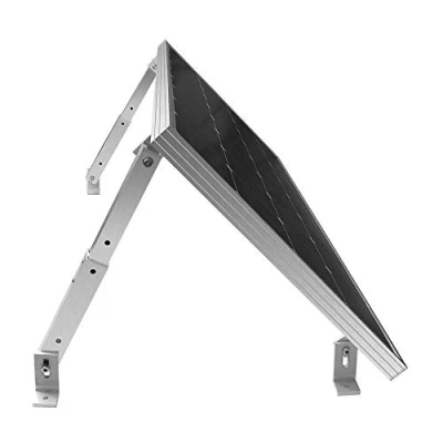 Image de Renogy Supports d&#039;inclinaison réglables pour Panneau Solaire jusqu&#039;à 150 W Toit, Camping Car, Bateau et Toute Surface Plane systèmes on Grid/Off Grid (Support Uniquement) Argenté