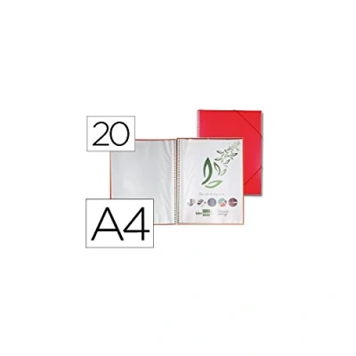 Image de liderpapel ec06 fichier Vitrine avec spirale, A4, Couleur Rouge