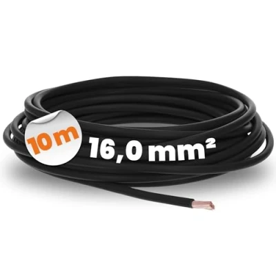 Image de Lapp 4520016 PVC Ligne à fil unique H07V K 16,0 mm² noir 10 mètres