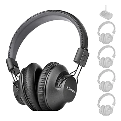 Image de Avantree Écouteurs sans Fil RF 2.4G supplémentaires (Audition) pour système d&#039;écoute Multiple, Compatible avec [Quartet, Audiplex, Duet], jusqu&#039;à 100 écouteurs
