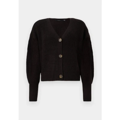 Image de Vero Moda Vmlea LS NOOS Gilet, Femme, Taille: Large, Black
