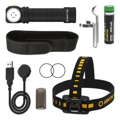 Image de Armytek Wizard C2 Pro Max LR White LED Lampe de Poche avec Clip Ceinture, étui à Batterie 3870 LM 151 g