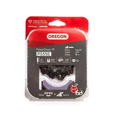 Image de Oregon PS55E Powersharp Chaîne de tronçonneuse avec pierre