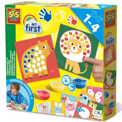 Image de SES Creative 14481 My First Ensemble de peinture amusant avec empreintes digitales pour enfants