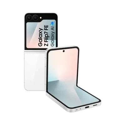 Image de Galaxy Z Flip7 FE (5G) 256 Go, Blanc Neuf