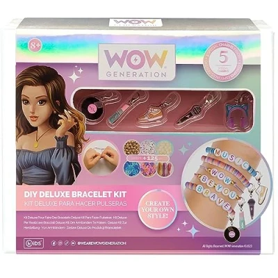 Image de WOW Generation Kit de fabrication bracelets avec charms, loisir créatif pour fille dés 8 ans Bijoux DIY