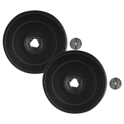 Image de vhbw 2x Filtres à charbon actif compatible avec Zanussi ZH6024N, ZH6020B2W2, ZH6021, ZH6020, ZH6021B, ZH6021W, ZH6024 hotte aspirante 2,3 cm