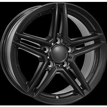 Image de RIAL 5Trou 17Pouce 112mm Jante alu M10 hyper silber schwarz Horn poliert 75740M14 5