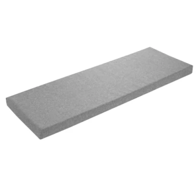 Image de sleepling Coussin de banc gris clair 120 x 40 cm Lavable Dessous antidérapant Fabriqué dans l&#039;UE