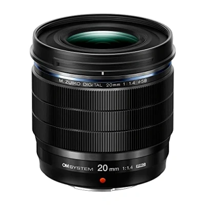 Image de Objectif Hybride OM System M.Zuiko Digital Ed 20mm f/1.4 Pro Noir