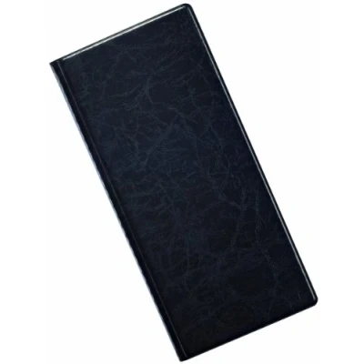 Image de Durable 240201 Visifix 192 Reliure à Pochettes Soudées Capacité Cartes 24 Grain Cuir Noir