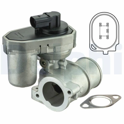 Image de DELPHI EG10410 12B1 Vanne EGR avec joints JAGUAR: X Type Break, Berline, FORD: MONDEO 3, 3 Stufenheck, Kombi