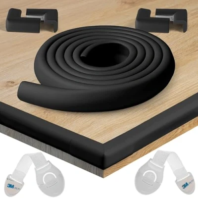 Image de HAPPY CHLEA® Protection d&#039;Angles et Rebords pour Bébés. Couverture Totale de 2,4 M avec Protège Angles 4 Coin. Technologie Active Foam + 2 Bloque Tiroirs. Sécurité Enfants