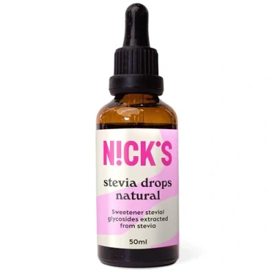 Image de NICKS Stevia Liquide, Gouttes de stévia Naturelle Edulcorant Naturel, Zéro Calorie Substitut Sucre Keto, Vegan, Sans Sucre, Gluten, Low carb (50 ml)