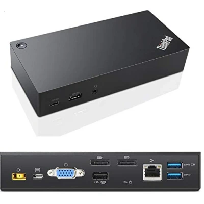 Image de Lenovo 03X7194 station d&#039;accueil Avec fil USB 3.2 Gen 1 (3.1 1) Type C Noir Neuf