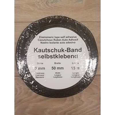 Image de Ruban adhésif en caoutchouc pour Armaflex et Kaiflex Noir 50/3 mm x 15 m