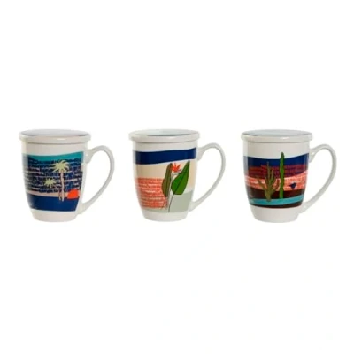 Image de Tasse avec filtre pour infusions HOME ESPRIT Multicolore Acier inoxydable Porcelaine 380 ml