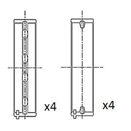 Image de FAI AutoParts BM1017 STD Coussinet de vilebrequin AUDI: A4 B5 Berline, B7 Avant, B6 VOLKSWAGEN: Passat GP Break, Berline