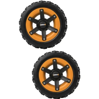 Image de WORX Roues lestées avec semelle en V Permet le Drainage du Sol et Améliore l’Adhérence de votre Robot Tondeuse Landroid WA0953