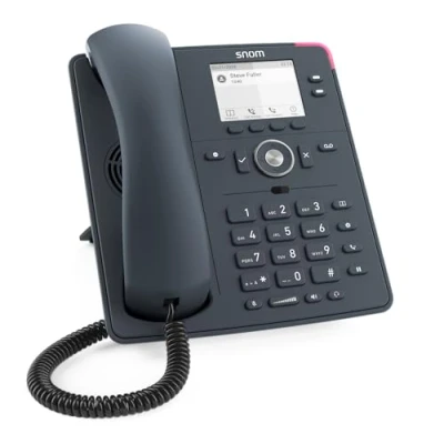 Image de Snom D140 TéLéPhone VoIP Gris Ardoise, ÉCran LCD 2,8, Audio HD, 2 Identités SIP, PoE Classe 1, IPv4/IPv6, OpenVPN, Touches Programmables, Switch Ethernet IntéGRÉ