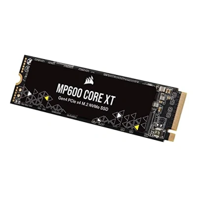 Image de Corsair MP600 Core XT 1TB PCIe Gen4 x4 NVMe M.2 SSD QLC NAND Haute Densité 2280 Compatible DirectStorage Jusqu&#039;à 5 000 Mo/s Idéal pour Les Ordinateurs Portables &amp; Bureau 4.0 Noir
