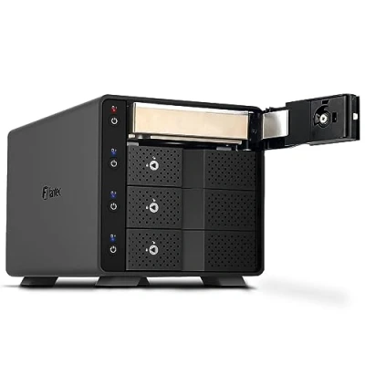 Image de FANTEC 4X USB3.2 Gen2 Hard Disk Docking Station for SATA 3.5/2.5 inch SSDs and HDDs, Transfer Rates up to 10Gbit/Sec, no Tools Required, 2X USB Cable. Aluminum Enclosure Black