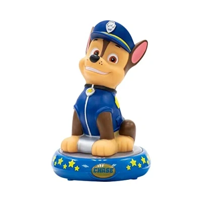 Image de KIDS EUROSWAN LAMPARA Paw Patrol Lampe DE Nuit Figura 3D Chase, Dessin animé, PW19761, Multicolore, 9in x 5.5in