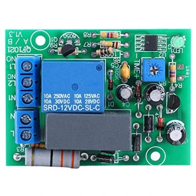 Image de Walfront AC 220V Commutateur de Relais Temporisé, Module Minuterie Temporisation (0 10s Delay Time)