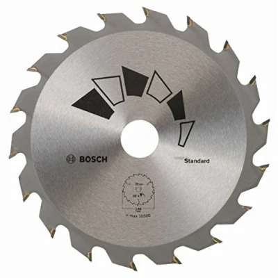 Image de Bosch 1x Lame de Scie Circulaire Standard (pour Bois, Ø 140 x 2.2/1.5 20/12.75/10 mm, 18 Dents, ATB, avec 2x Bague Réduction 12.75/10 Accessoire Circulaire)