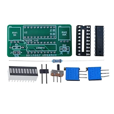 Image de Kits de Bricolage LM3914,Module Dd&#039;affichage Capacité Batterie,Testeur Panneau D&#039;affichage à LED,Kit L&#039;indicateur D&#039;état Batterie LED,Batterie 2,4 20 V Disponible