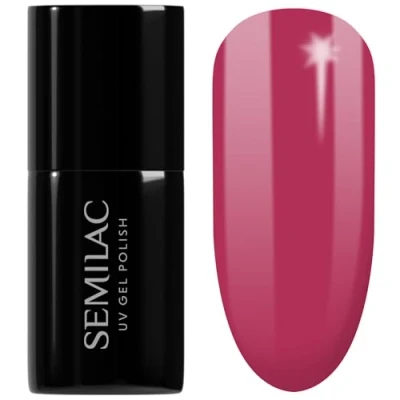 Image de Semilac Vernis à ongles gels semi permanents UV 066 Glossy Cranberry 7ml