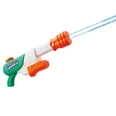 Image de Nerf Super Soaker Hydro Frenzy Water Blaster, Wild 3 in 1 Soaking Fun, Adjustable Nozzle, 2 Launching Tubes