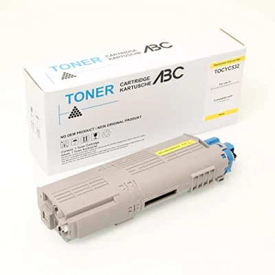 Image de ABC Compatible Cartouche Toner Jaune 6000 Pages pour oki c532 c532dn c542 c542dn mc563 mc563dn mc573 mc573dn c 532 532dn 542 542dn MC 563 563dn 573 573dn 46490405 de