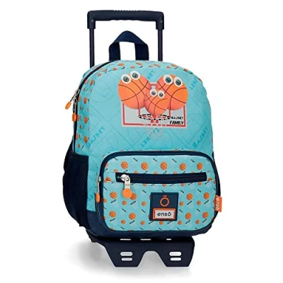 Image de Enso Basket Family Sac à goûter Bleu 27x34 cms Polyester